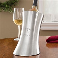 Personalized Wine Chiller - Stainless Steel - 11110