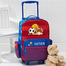 personalized childrens luggage on wheels