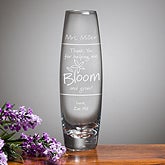 Personalized Teacher Appreciation Bud Vase - Bloom & Grow - 11463
