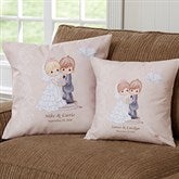 Personalized Wedding Pillows - Precious Moments Bride & Groom - 11681