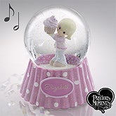 first birthday snow globe