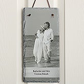 Personalized Photo Slate Wall Plaque - Vertical - 12633