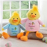 Personalized Stuffed Easter Duck - My First Easter - 12709