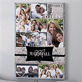 Personalized Photo Collage Canvas Art - Family Memories - 12738