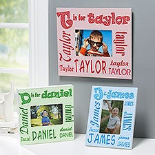 Personalized Alphabet Name Picture Frame - 1279