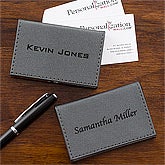 Personalized Business Card Cases - Grey - 12879