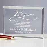 Personalized Anniversary Glass Keepsake Gift - 13025