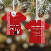 Personalized Christmas Ornaments - Bowling T-Shirt - 13861