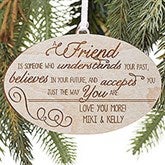 Engraved Christmas Ornaments - Forever Friend - 13874