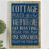 Personalized Canvas Prints - Beach House Rules - 13986