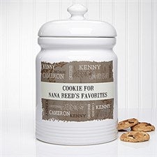 Glass Cookie Jar, COOKIES, with Fake Frosting Topper – Love In The