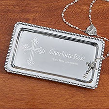 Trinity - Mfg'd Product Personalized First Communion Wooden Keepsake Box