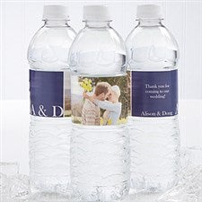 Personalized Water Bottle Labels - Rustic Charm Wedding - Famous Favors