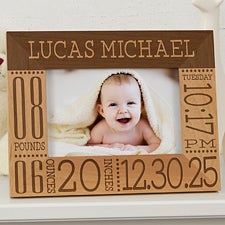 Personalized Baby Birth Information Picture Frame - Baby Love - 14853