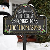 Personalized Garden Sign - Merry Little Christmas - 15059