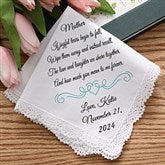 Personalized Wedding Handkerchief - Joyful Tears - 15504