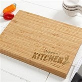 Personalized Bamboo Cutting Board - Her Kitchen - 15568