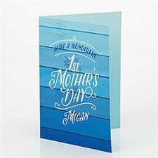 Personalized Mothers Day Greeting Card - First Mothers Day - 15627