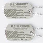 Military Engraved Dog Tag Set Of Two - 15750