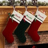 Personalized Quilted Christmas Stockings - Winter Classic - 16279