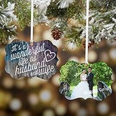 Photo Christmas Ornaments - Wonderful Life As Husband and Wife - 16399