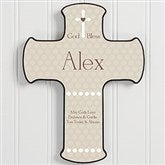 God Bless Baby Personalized 9.5-inch Wall Cross - Baby Gifts