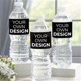 Black Water Bottle Labels