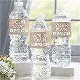 Tan Water Bottle Labels