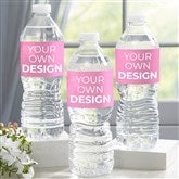 Pink Water Bottle Labels