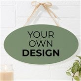 Sage Green Oval Sign