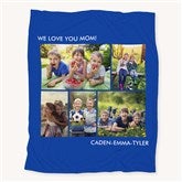 Personalized Photo Fleece Blankets - Picture Perfect - 5 Photos - 16486-5