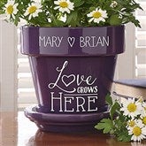 Purple Flower Pot