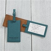 Teal Luggage Tag