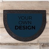 Navy Blue Half Round Doormat