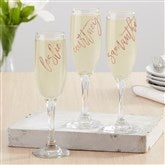 Trendy Vinyl Signature Personalized Stemless Champagne Flute