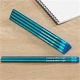 Metallic Teal Pencils