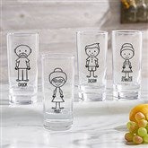 Photo Message Personalized 14 oz Short Drinking Glass