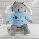 Grey Bunny Blue Tee