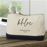 Navy Make-Up Bag