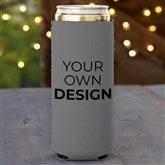 Grey Slim Can Cooler