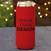 Red Slim Can Cooler