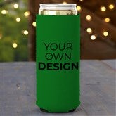 Green Slim Can Cooler