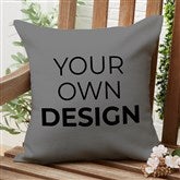 Grey Outdoor Pillow