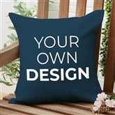 Navy Blue Outdoor Pillow