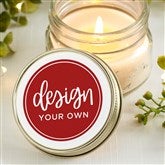 White Mason Jar Candles