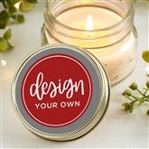 Grey Mason Jar Candles