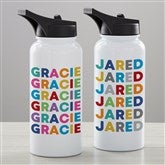 Vibrant Name Personalized 20 oz. Water Bottle