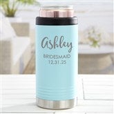 Teal Skinny Can Holder