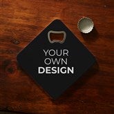 Black Bottle Opener Coaster