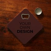 Brown Bottle Opener Coaster